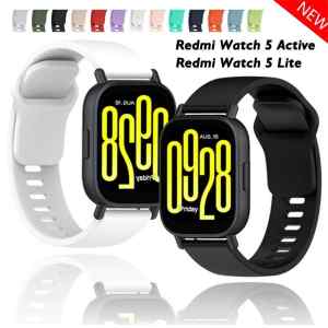 1/2 قطعة العصابات السيليكون الرسمية لساعة Redmi 5 Active/5 Lite حزام ساعة ذكية اكسسوارات رياضية كوريا ريدمي ساعة 5 نشط