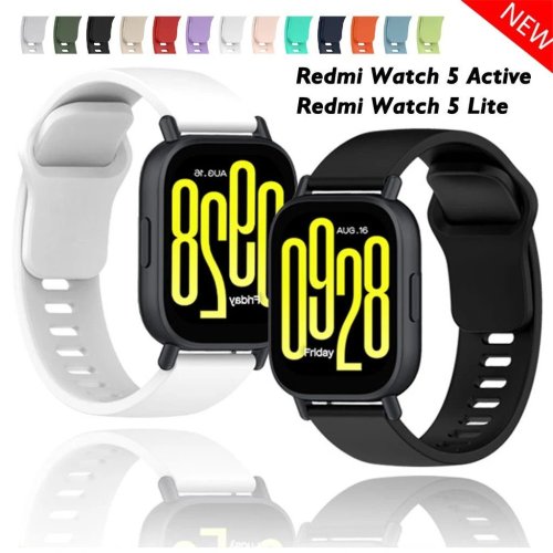 1/2 قطعة العصابات السيليكون الرسمية لساعة Redmi 5 Active/5 Lite حزام ساعة ذكية اكسسوارات رياضية كوريا ريدمي ساعة 5 نشط