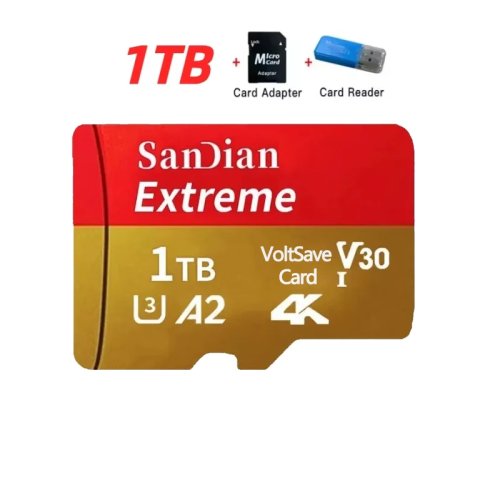 بطاقات ذاكرة SD من الفئة 10 U3 V30 بسعة 128 جيجابايت و256 جيجابايت و512 جيجابايت، بطاقات مايكرو TF/SD عالية السرعة للهواتف وأجهزة الكمبيوتر المحمولة والكاميرات وأنظمة المراقبة.