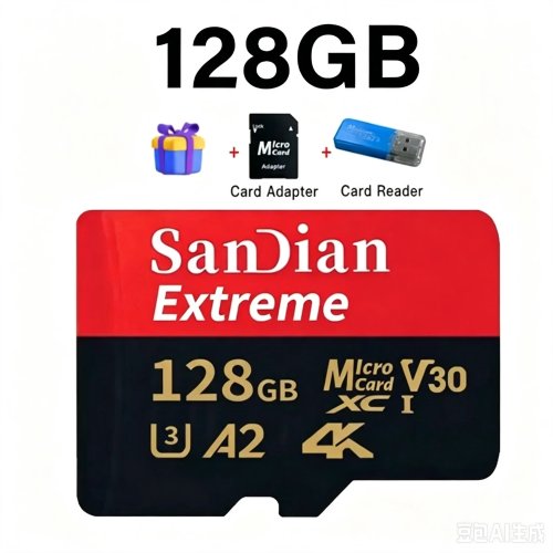 بطاقات ذاكرة SD من الفئة 10 U3 V30 بسعة 128 جيجابايت و256 جيجابايت و512 جيجابايت، بطاقات مايكرو TF/SD عالية السرعة للهواتف وأجهزة الكمبيوتر المحمولة والكاميرات وأنظمة المراقبة.