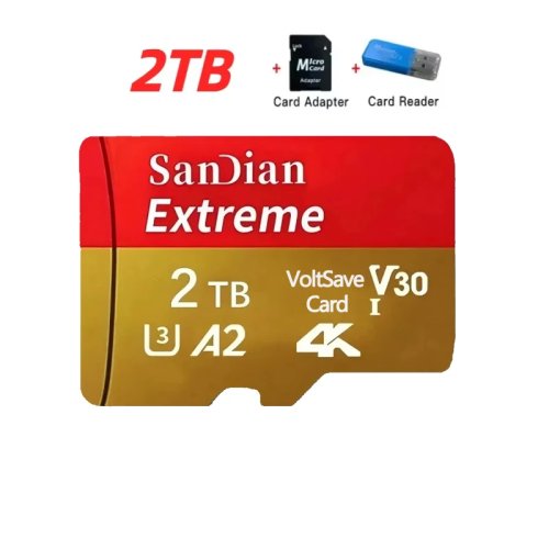 بطاقات ذاكرة SD من الفئة 10 U3 V30 بسعة 128 جيجابايت و256 جيجابايت و512 جيجابايت، بطاقات مايكرو TF/SD عالية السرعة للهواتف وأجهزة الكمبيوتر المحمولة والكاميرات وأنظمة المراقبة.