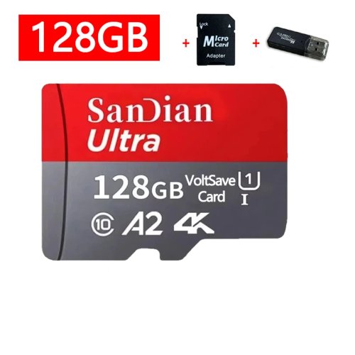 بطاقات ذاكرة SD من الفئة 10 U3 V30 بسعة 128 جيجابايت و256 جيجابايت و512 جيجابايت، بطاقات مايكرو TF/SD عالية السرعة للهواتف وأجهزة الكمبيوتر المحمولة والكاميرات وأنظمة المراقبة.