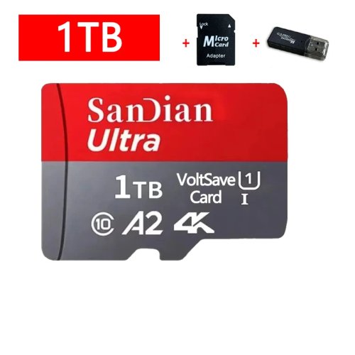 بطاقات ذاكرة SD من الفئة 10 U3 V30 بسعة 128 جيجابايت و256 جيجابايت و512 جيجابايت، بطاقات مايكرو TF/SD عالية السرعة للهواتف وأجهزة الكمبيوتر المحمولة والكاميرات وأنظمة المراقبة.